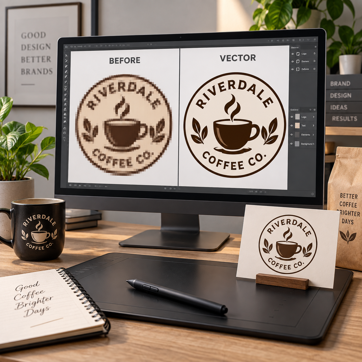 Logo Cleanup & Vector Tracing